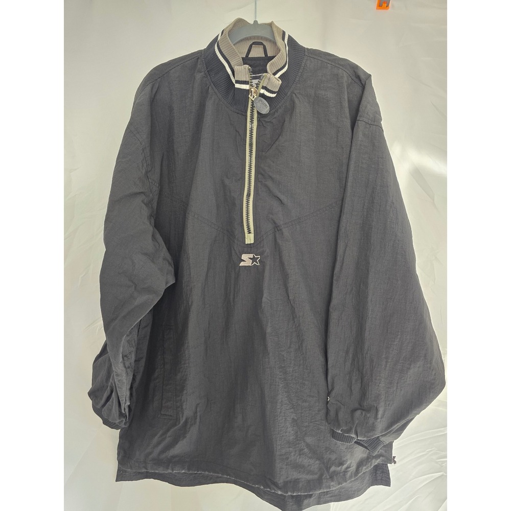 Vtg Starter Silver Edition 25th Anniversary Windbreaker Pullover‎ Jacket Mens XL
